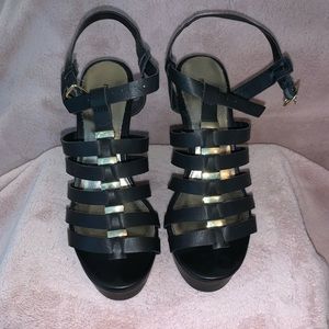Madden Girl Black Wedges